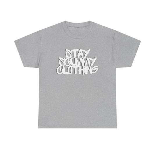 Stay Scummy Clothing white logo