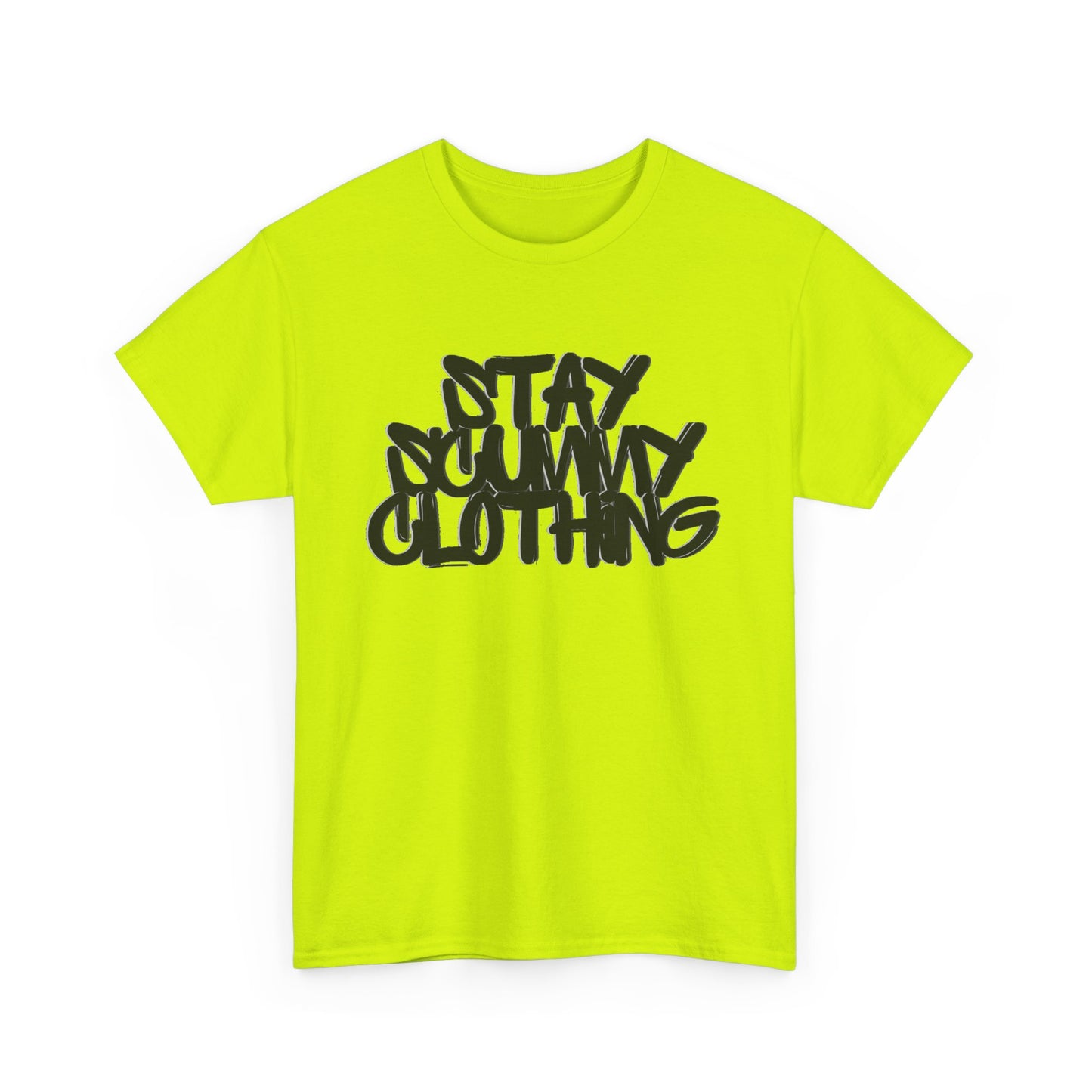 Stay Scummy Clothing black logo tee