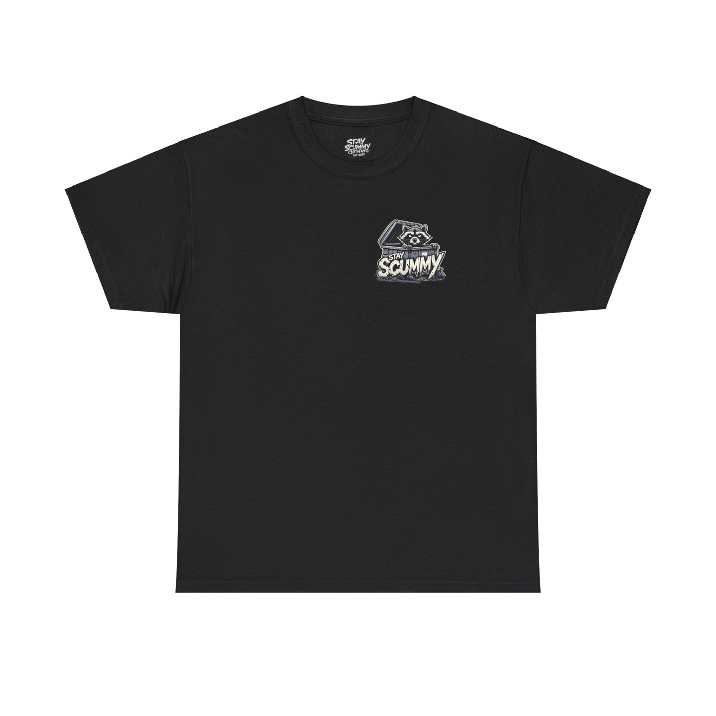 Unisex Tee - Stay Scummy trash panda logo