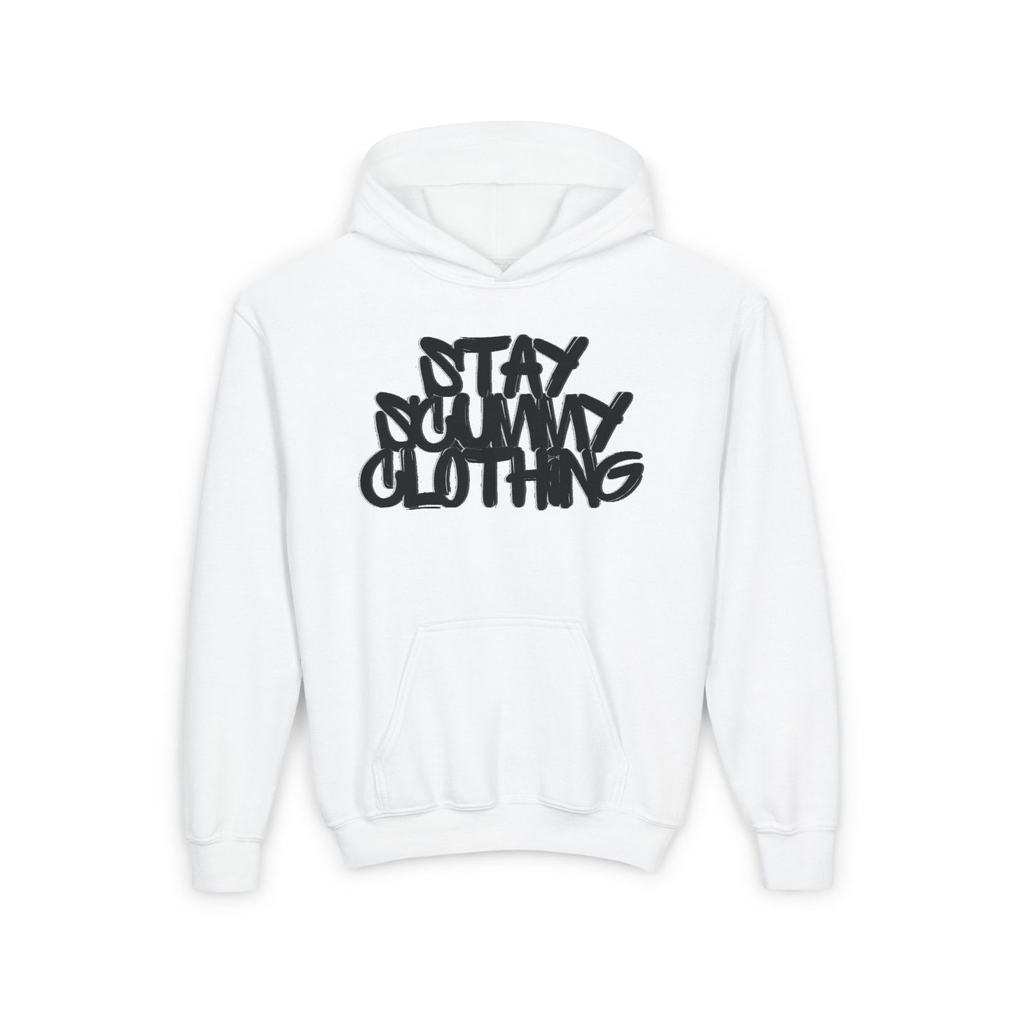 Youth Hoodie Stay Scummy Black Logo