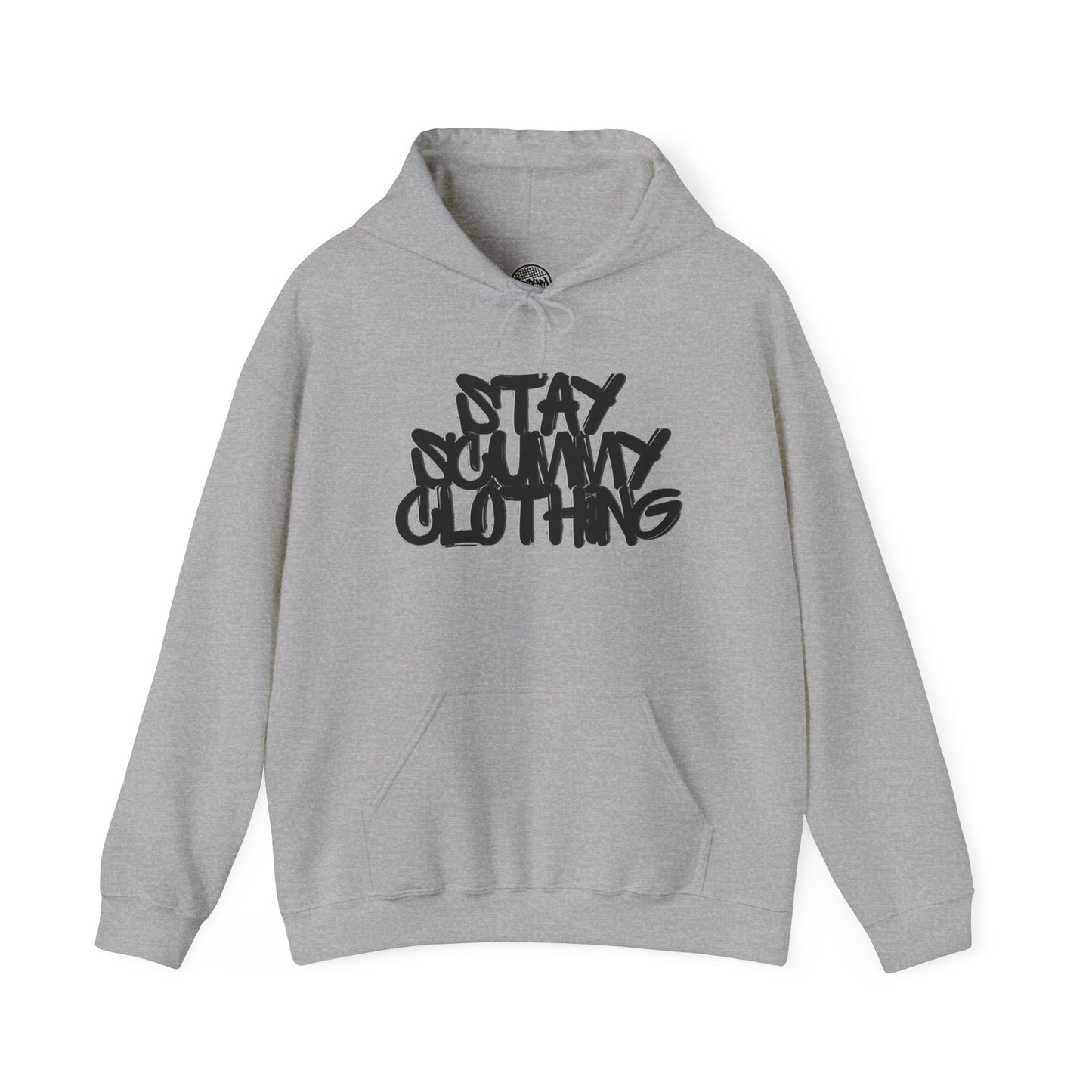 Stay Scummy black logo hoodie
