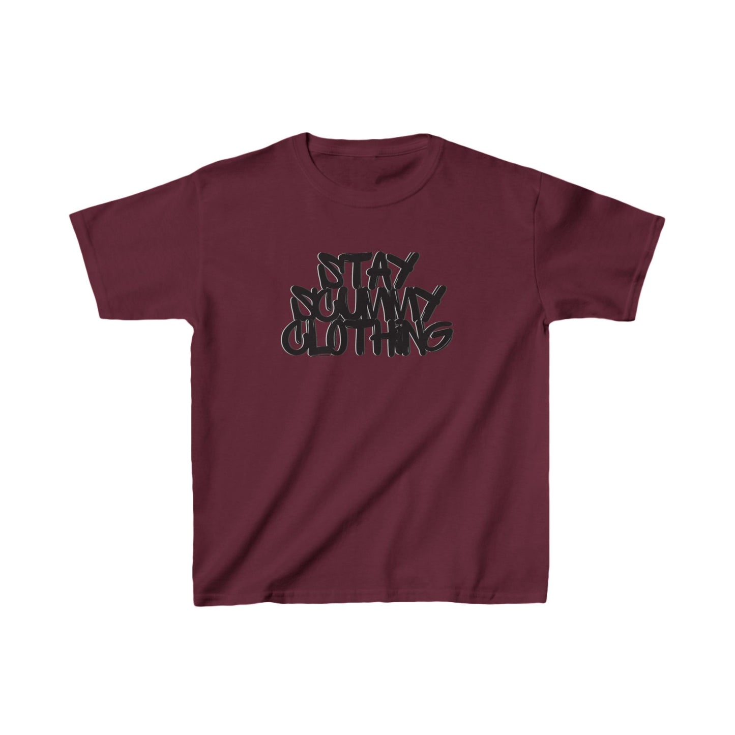 Kids Tee Stay Scummy Black Logo