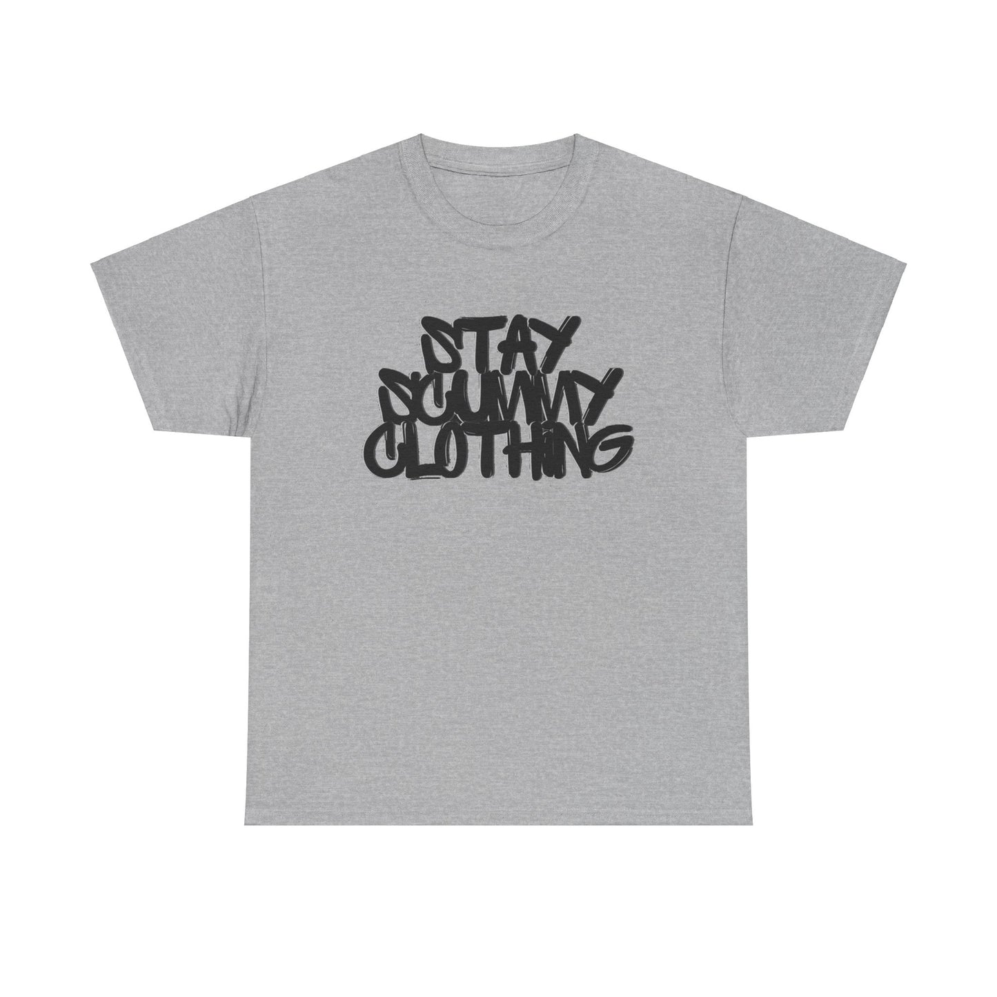 Stay Scummy Clothing black logo tee