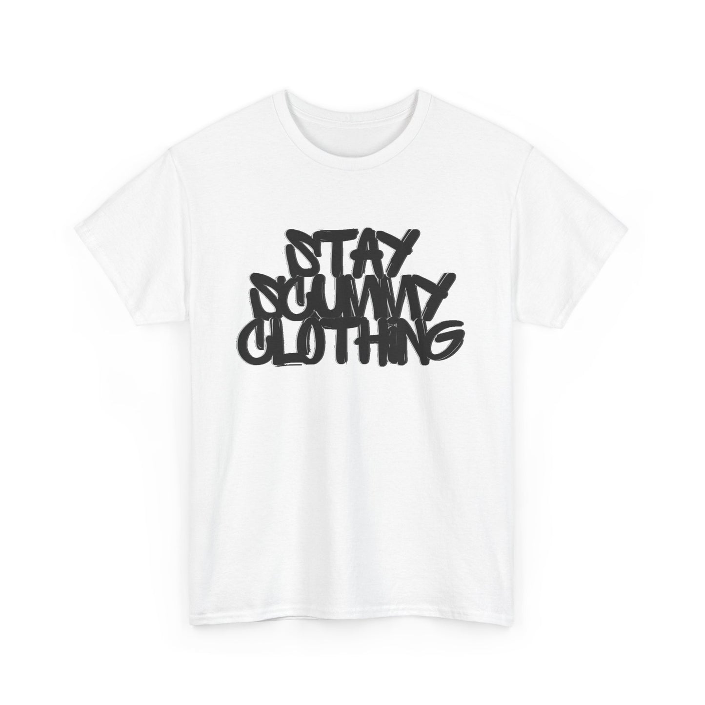 Stay Scummy Clothing black logo tee