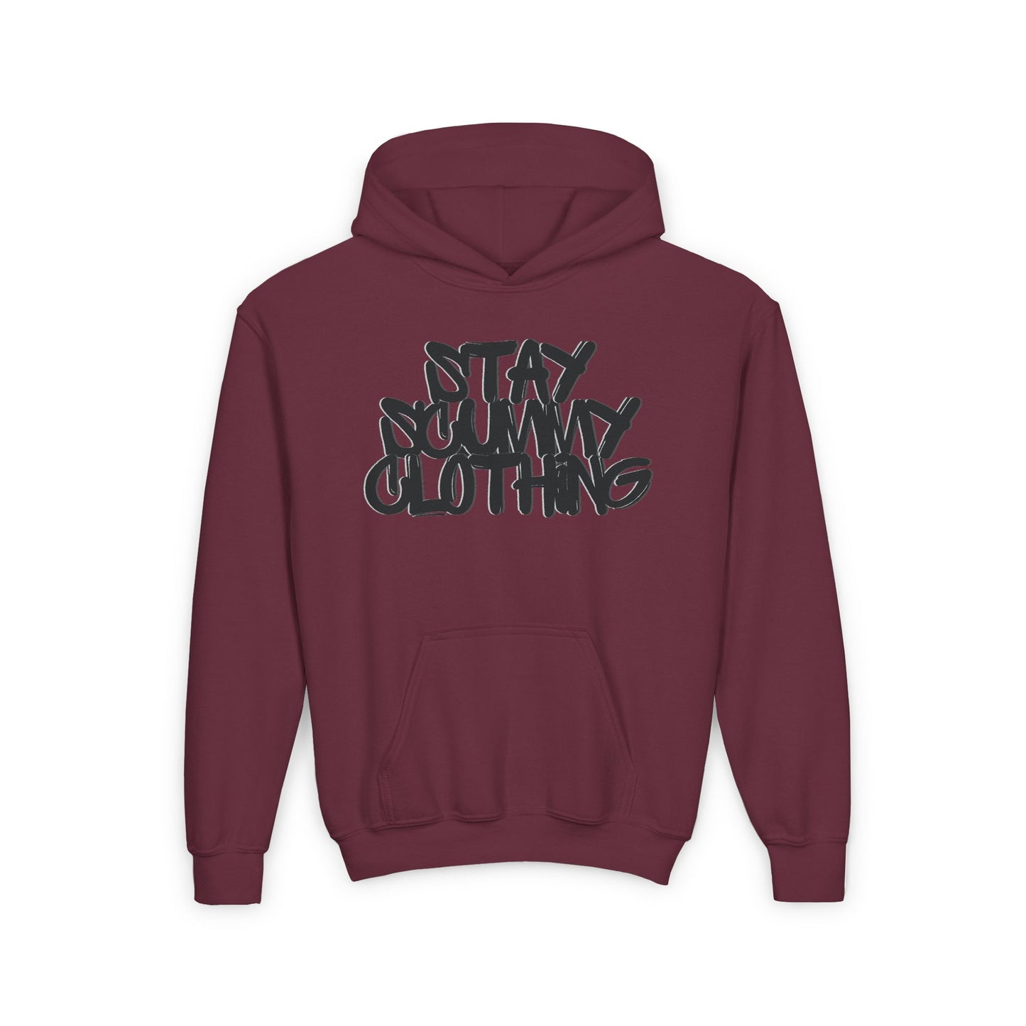 Youth Hoodie Stay Scummy Black Logo