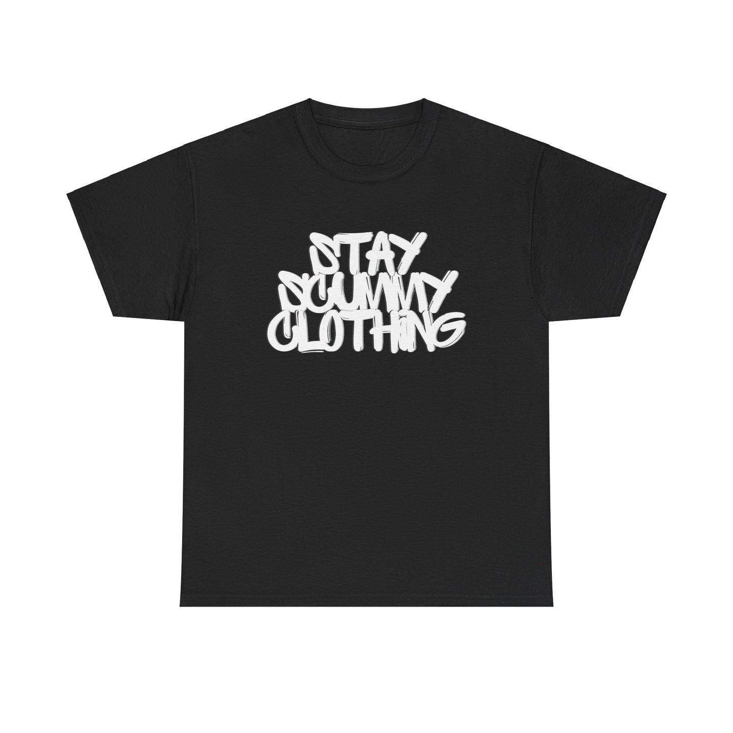 Stay Scummy Clothing white logo