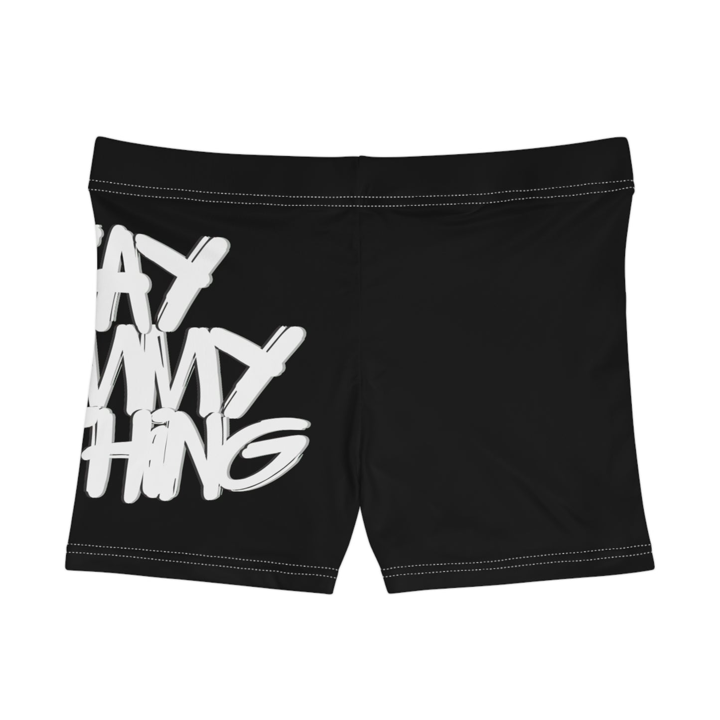 White Logo Women's Stay Scummy Shorts