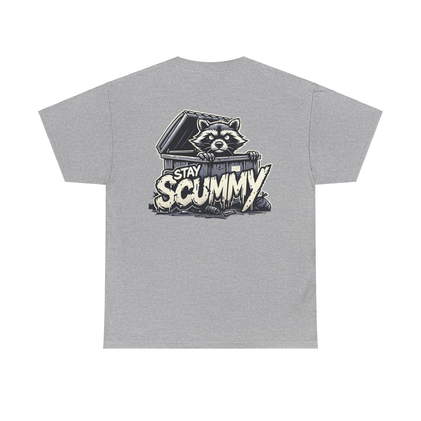 Unisex Tee - Stay Scummy trash panda logo
