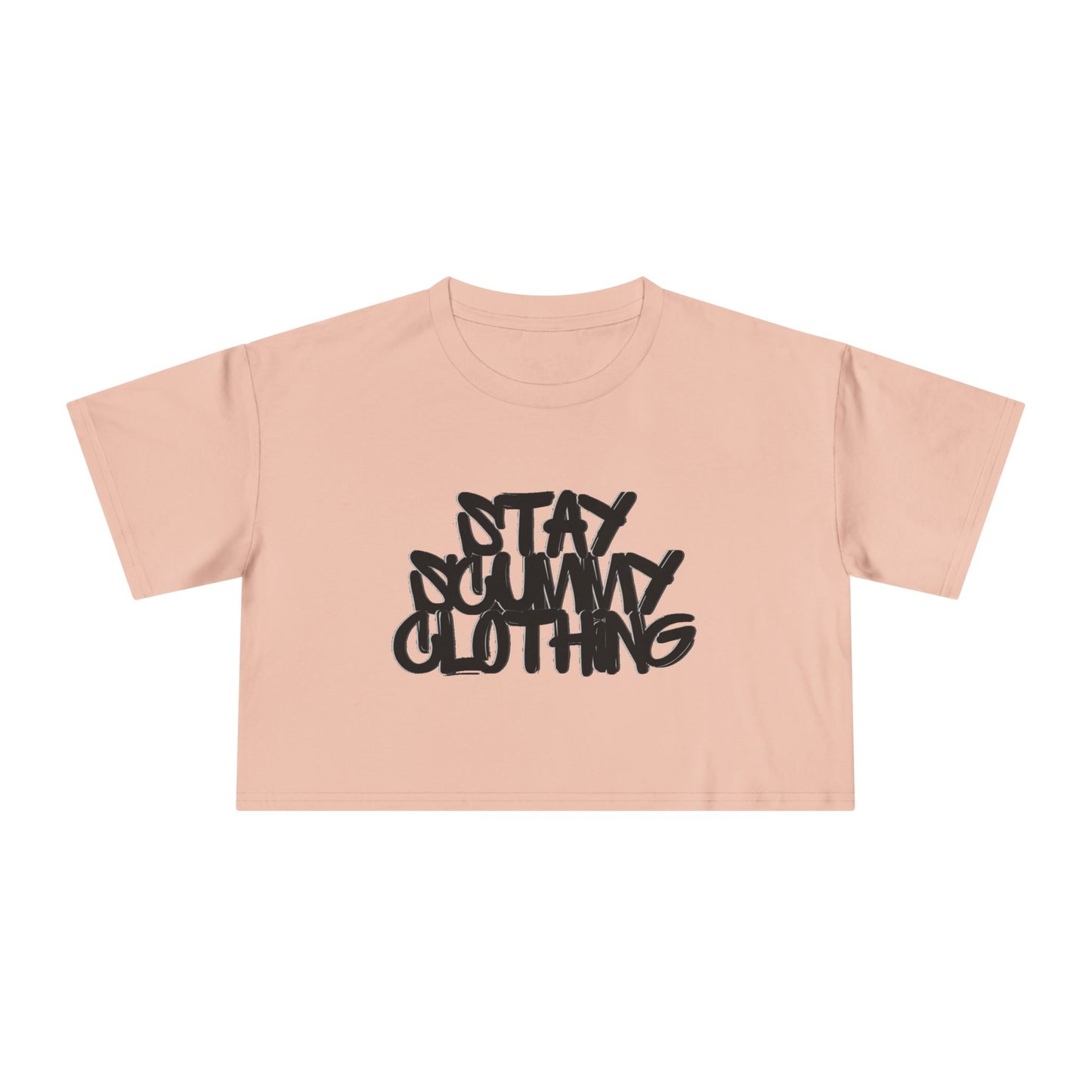 Stay Scummy Clothing logo crop tee