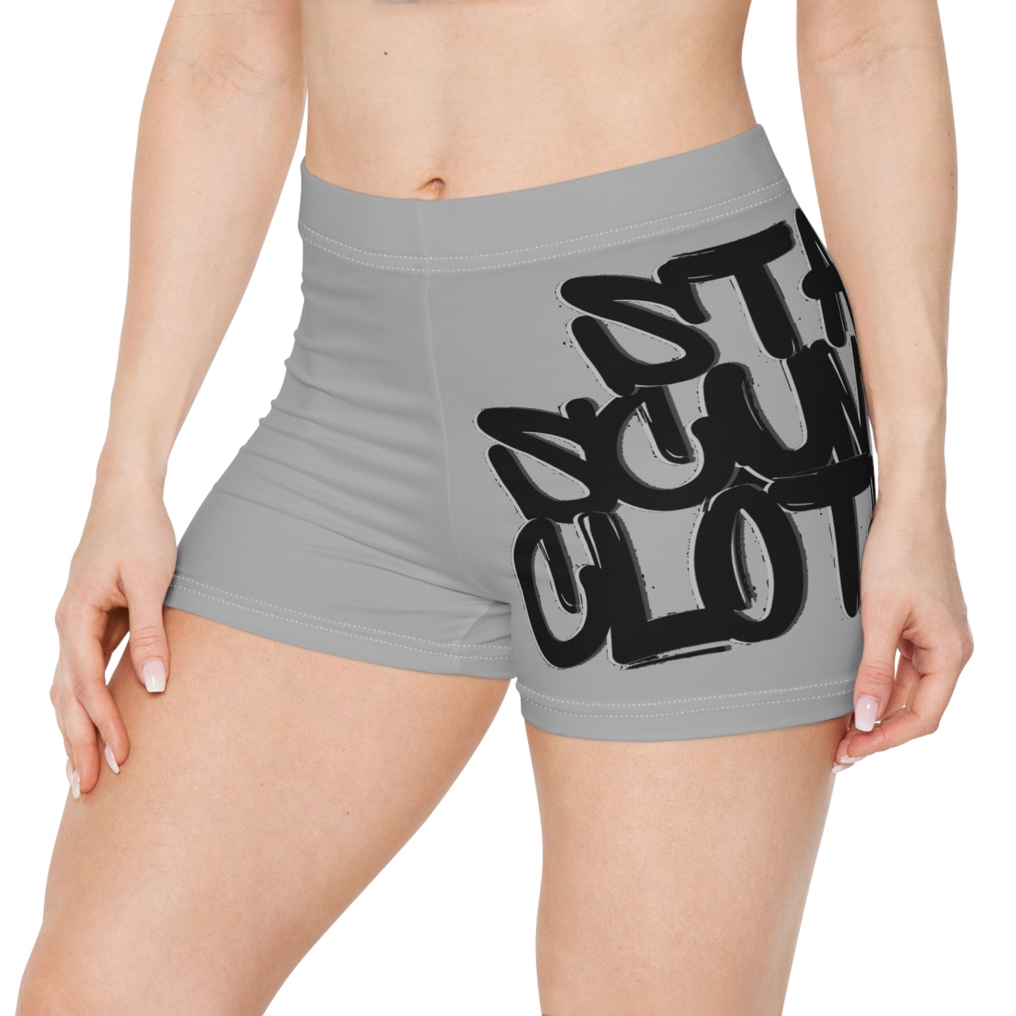Black Logo Stay Scummy Women's Shorts