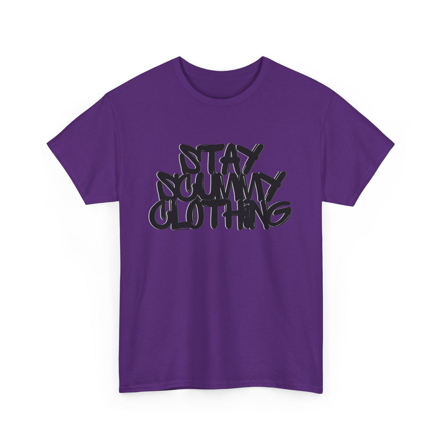 Stay Scummy Clothing black logo tee