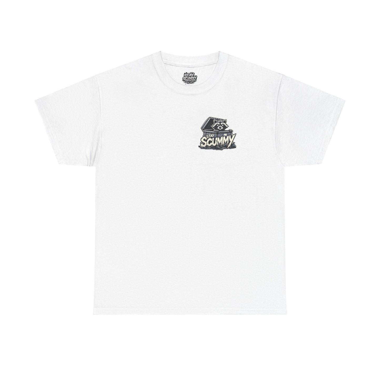 Unisex Tee - Stay Scummy trash panda logo