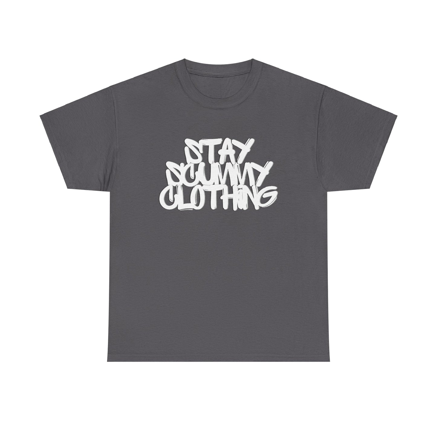 Stay Scummy Clothing white logo