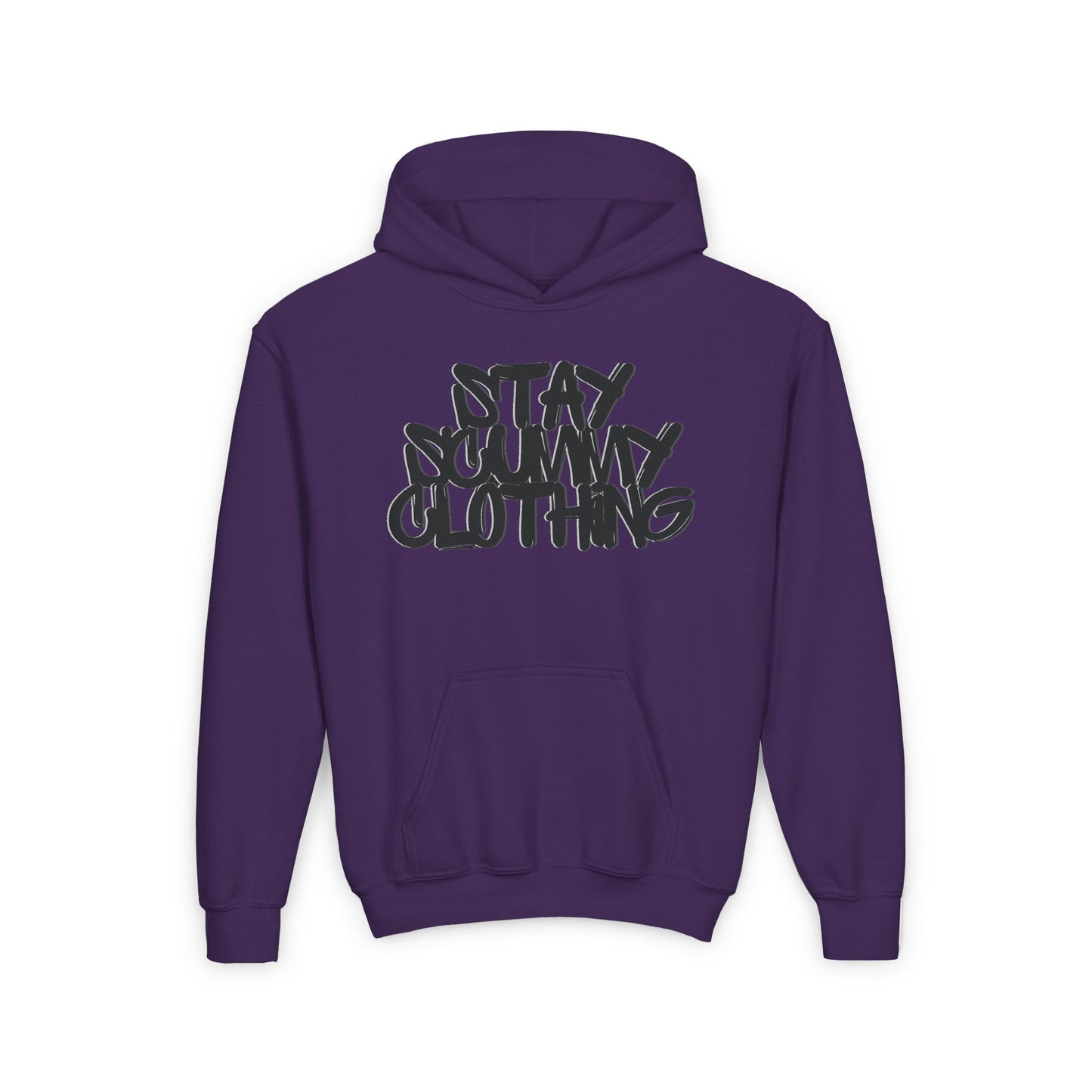 Youth Hoodie Stay Scummy Black Logo