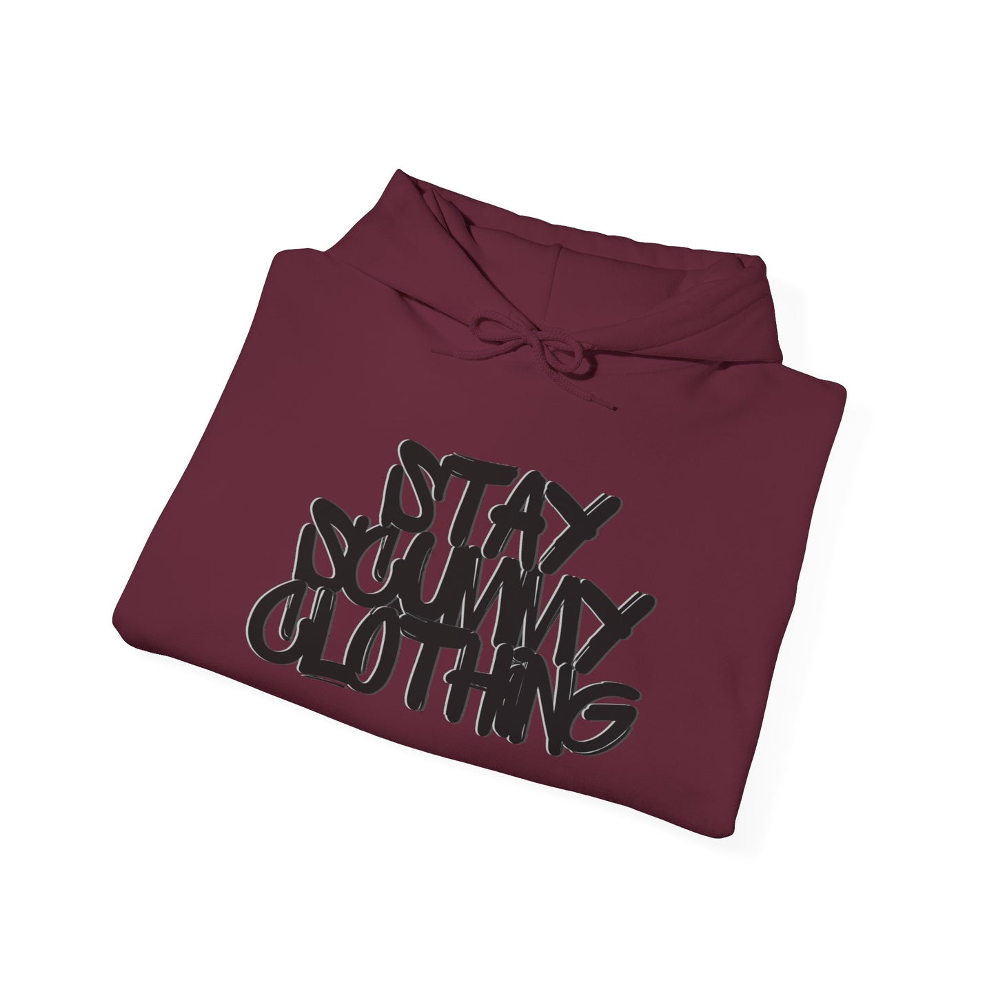 Stay Scummy black logo hoodie