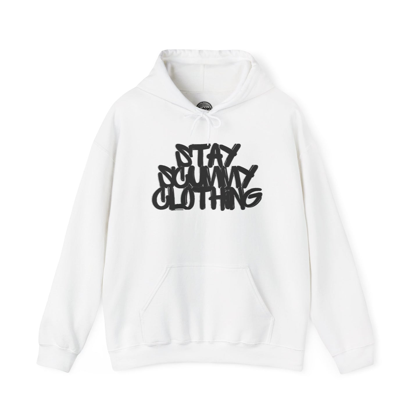 Stay Scummy black logo hoodie
