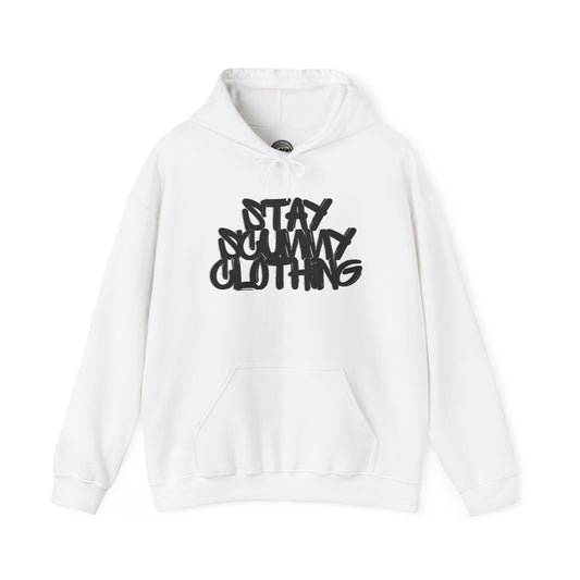 Stay Scummy black logo hoodie