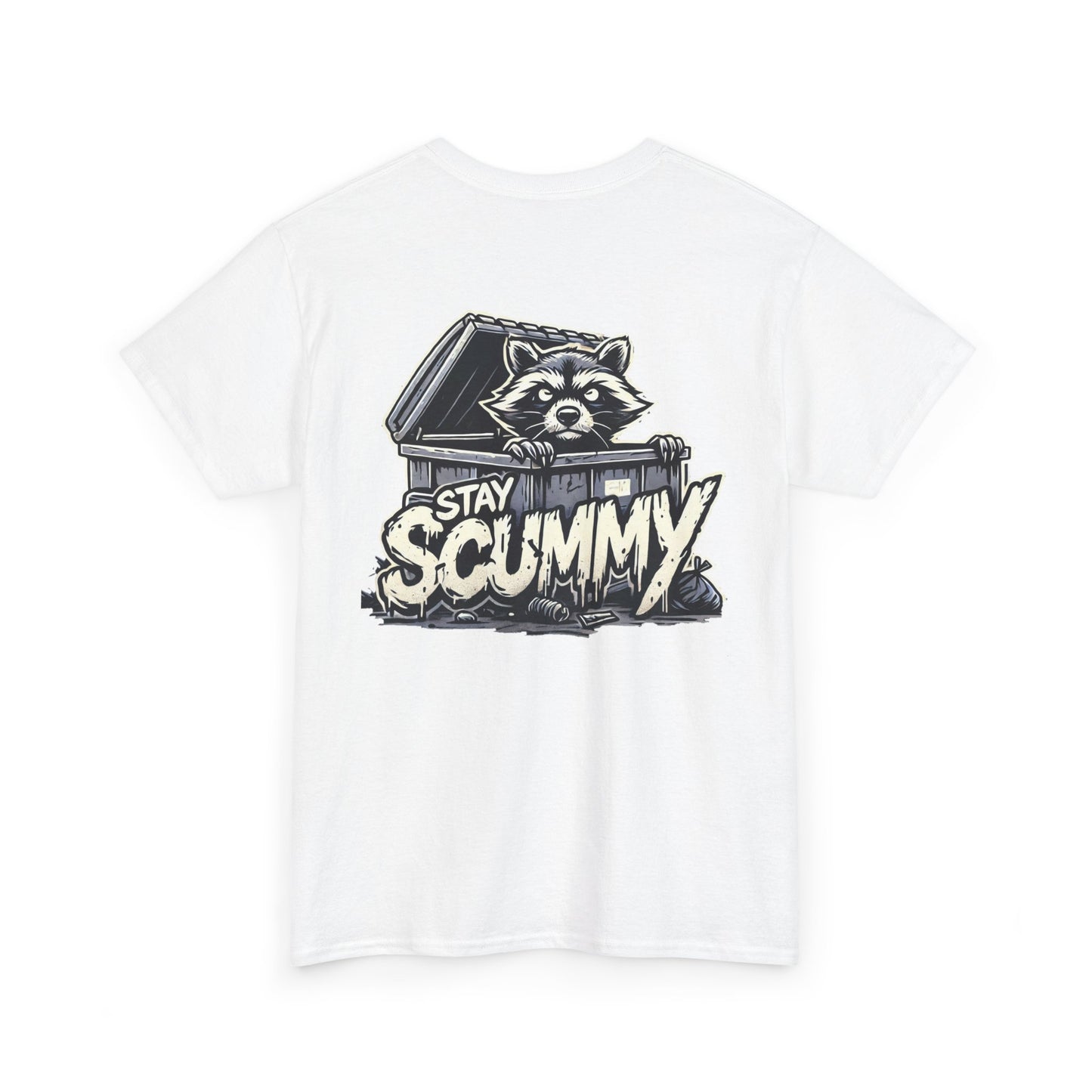 Unisex Tee - Stay Scummy trash panda logo