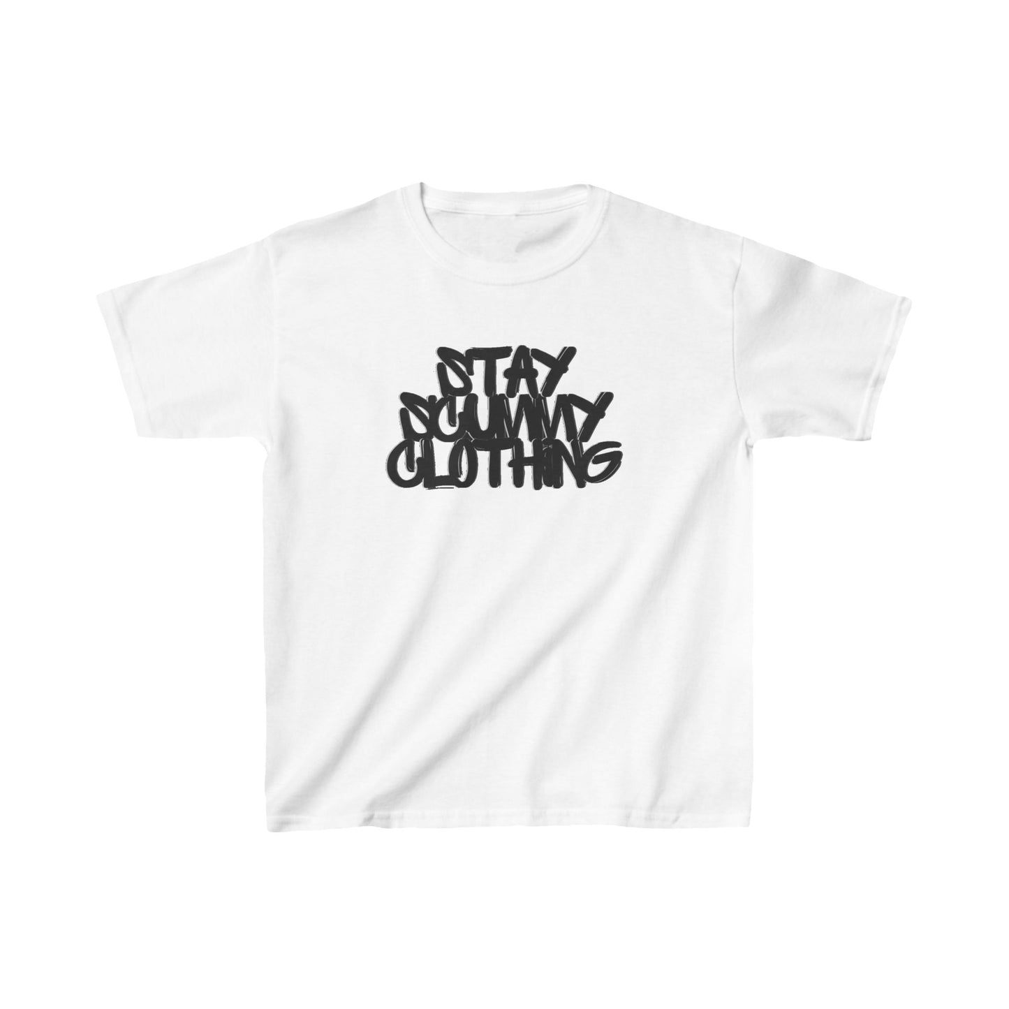 Kids Tee Stay Scummy Black Logo