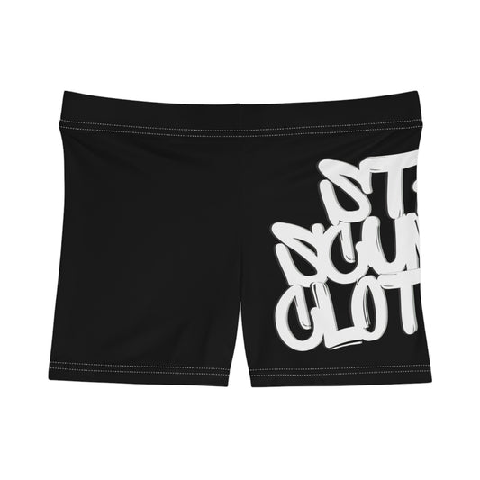 White Logo Women's Stay Scummy Shorts