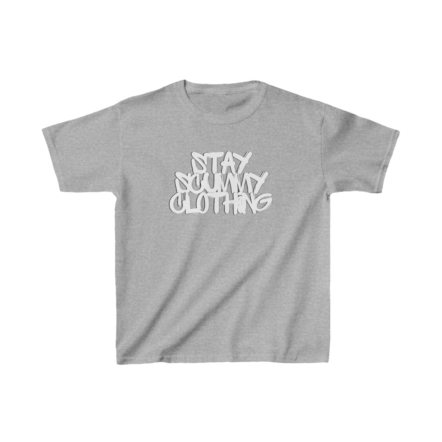 Kids Tee Stay Scummy White Logo