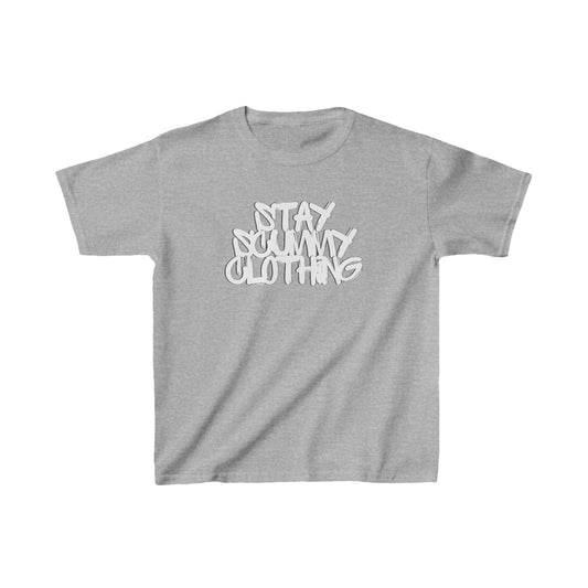 Kids Tee Stay Scummy White Logo