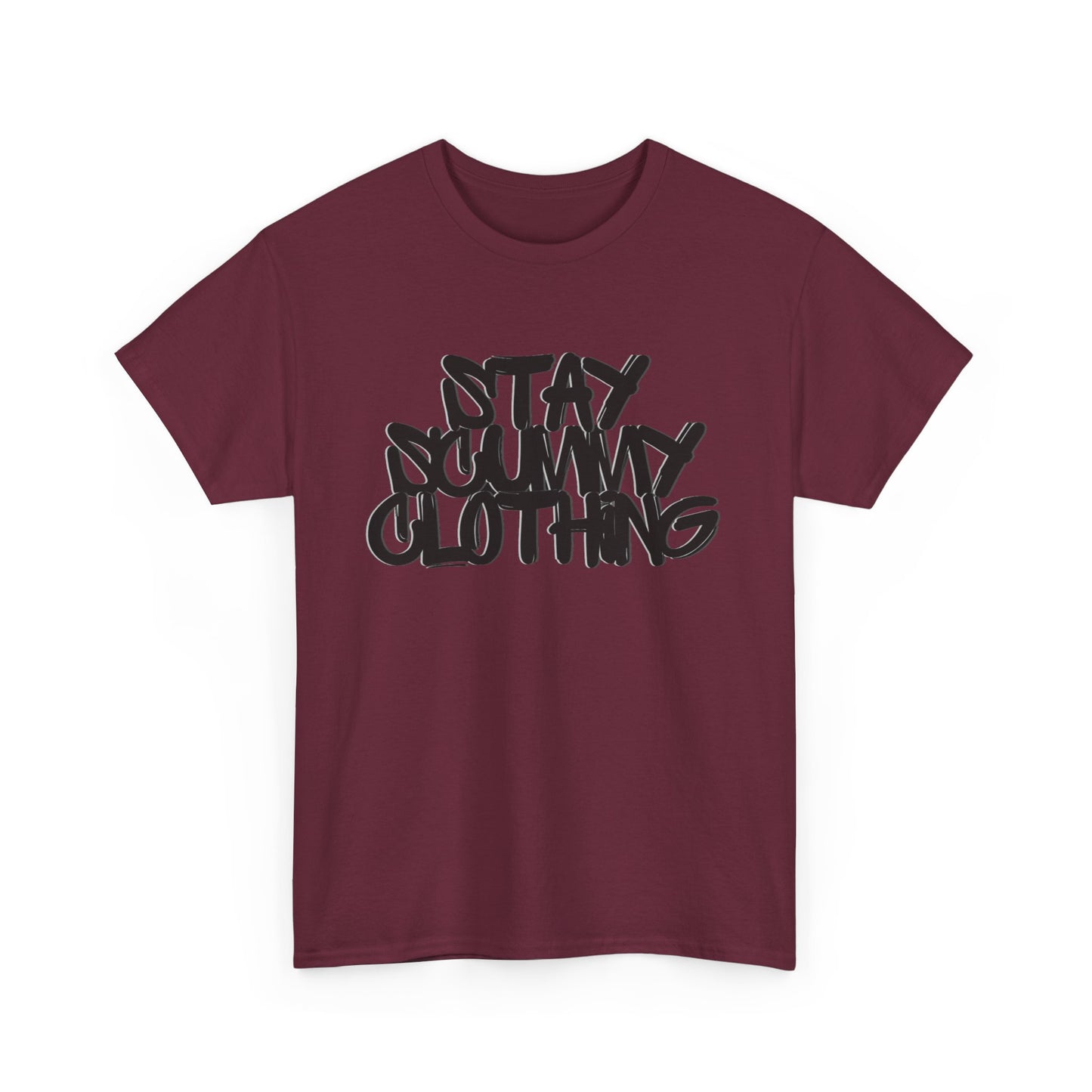 Stay Scummy Clothing black logo tee