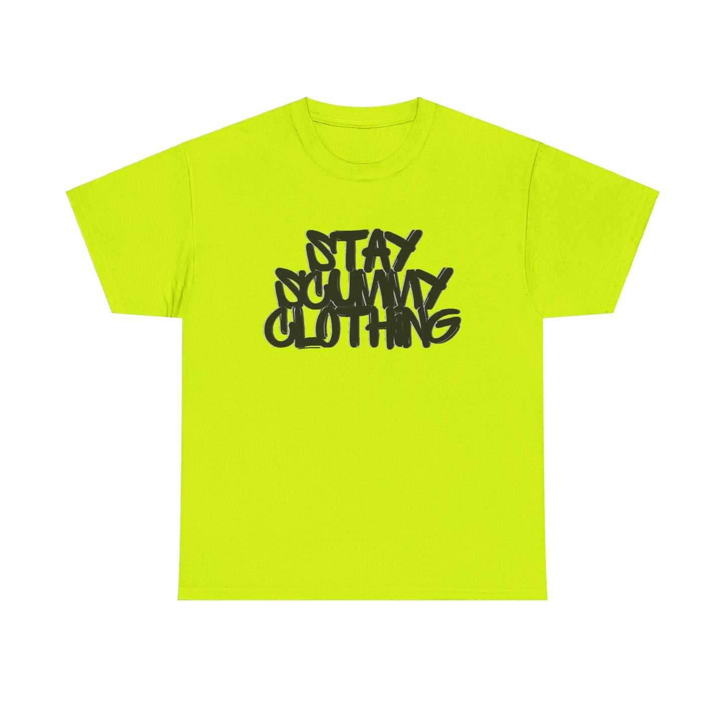 Stay Scummy Clothing black logo tee