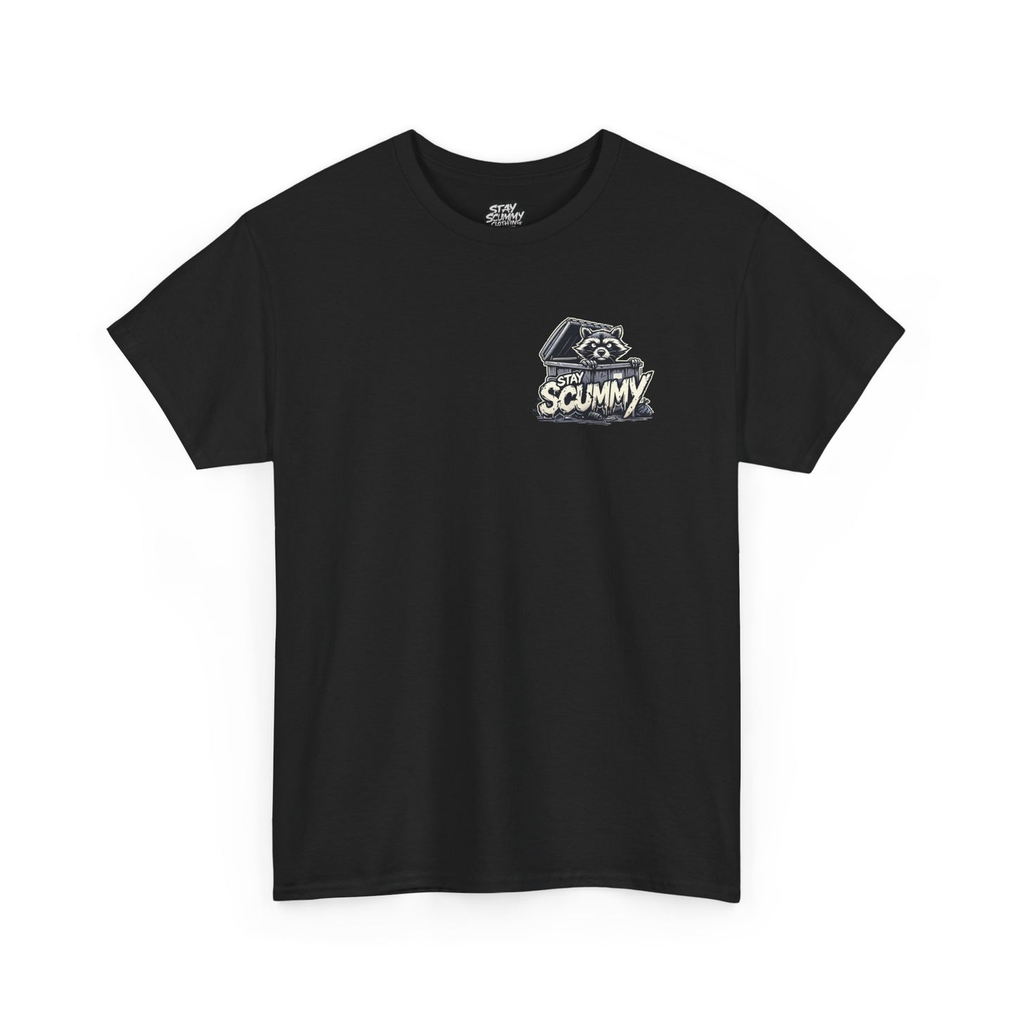 Unisex Tee - Stay Scummy trash panda logo