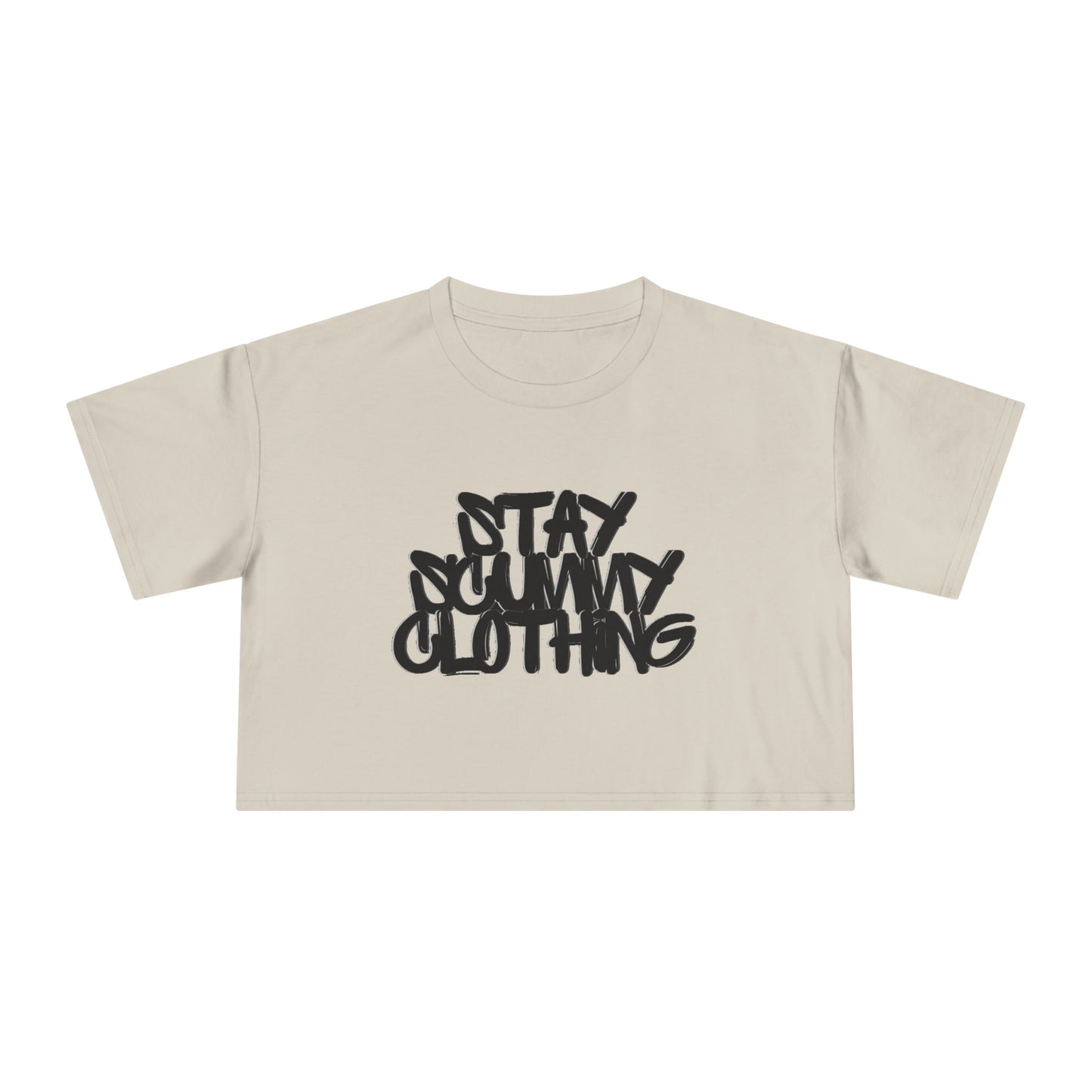 Stay Scummy Clothing logo crop tee