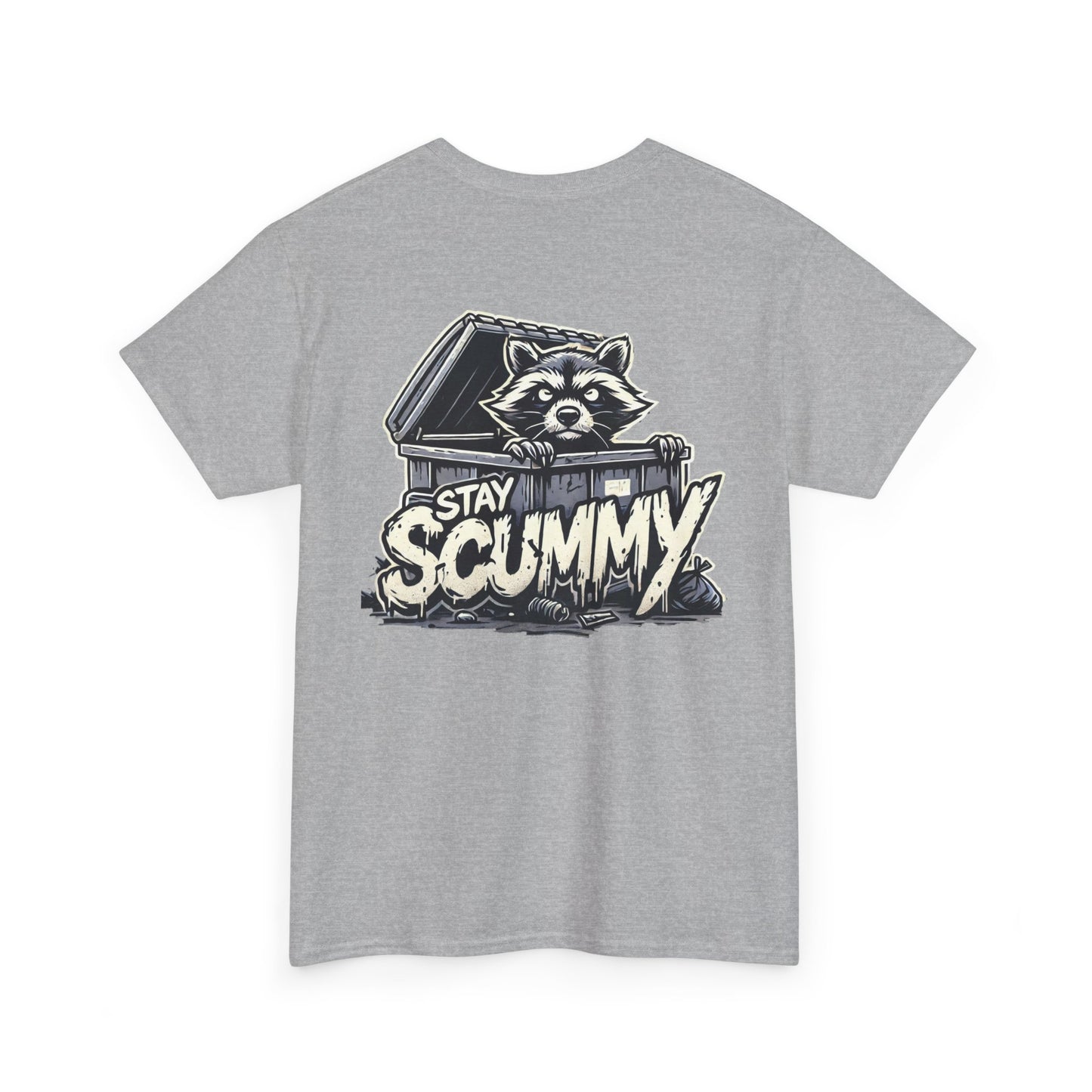 Unisex Tee - Stay Scummy trash panda logo