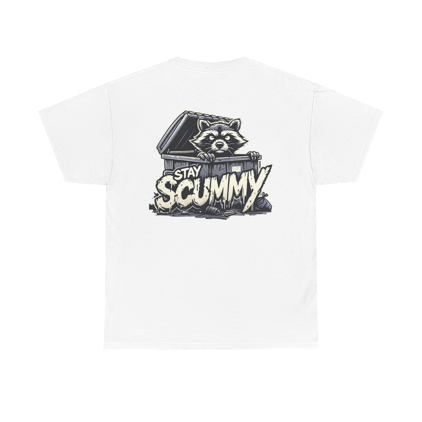 Unisex Tee - Stay Scummy trash panda logo