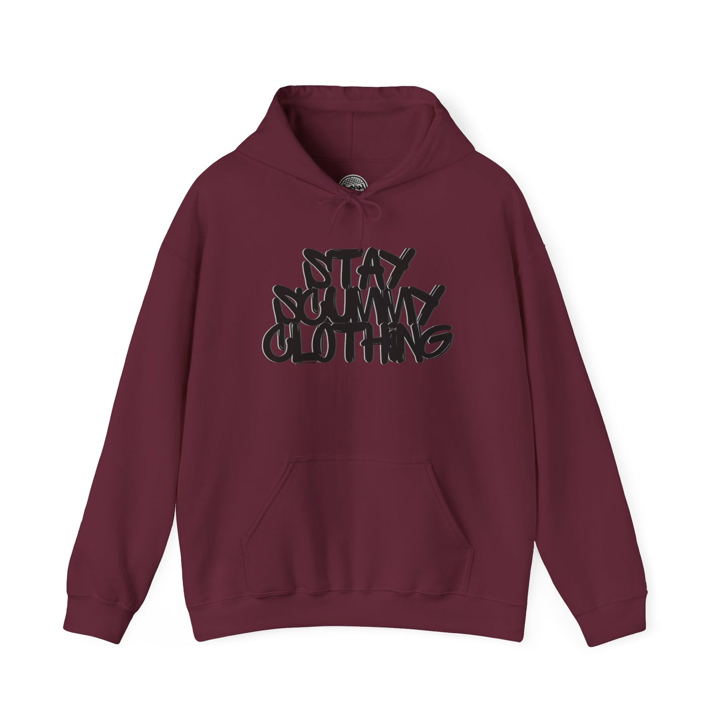 Stay Scummy black logo hoodie