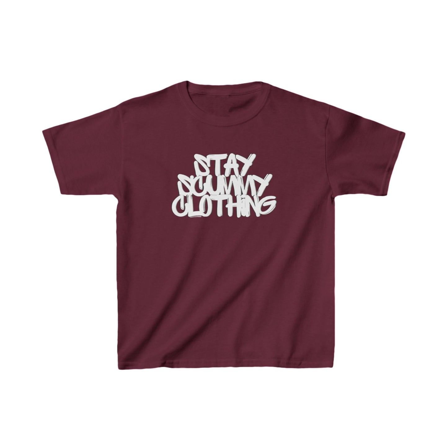 Kids Tee Stay Scummy White Logo