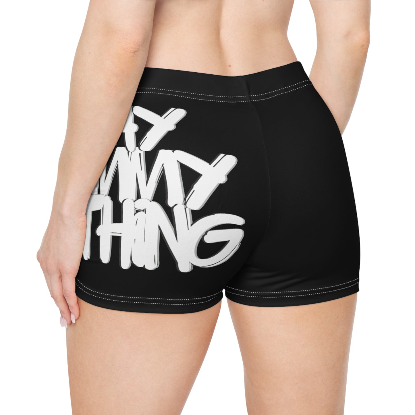 White Logo Women's Stay Scummy Shorts