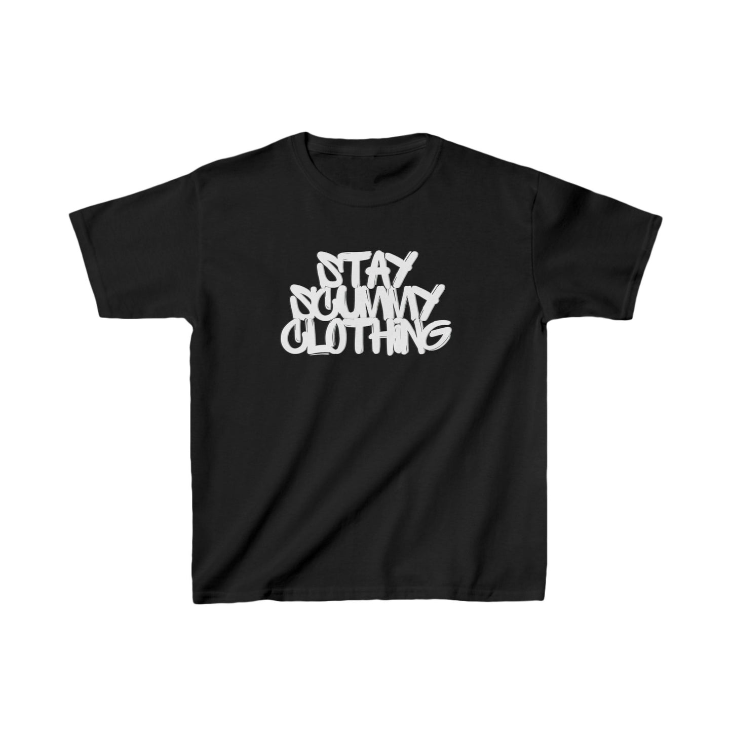 Kids Tee Stay Scummy White Logo