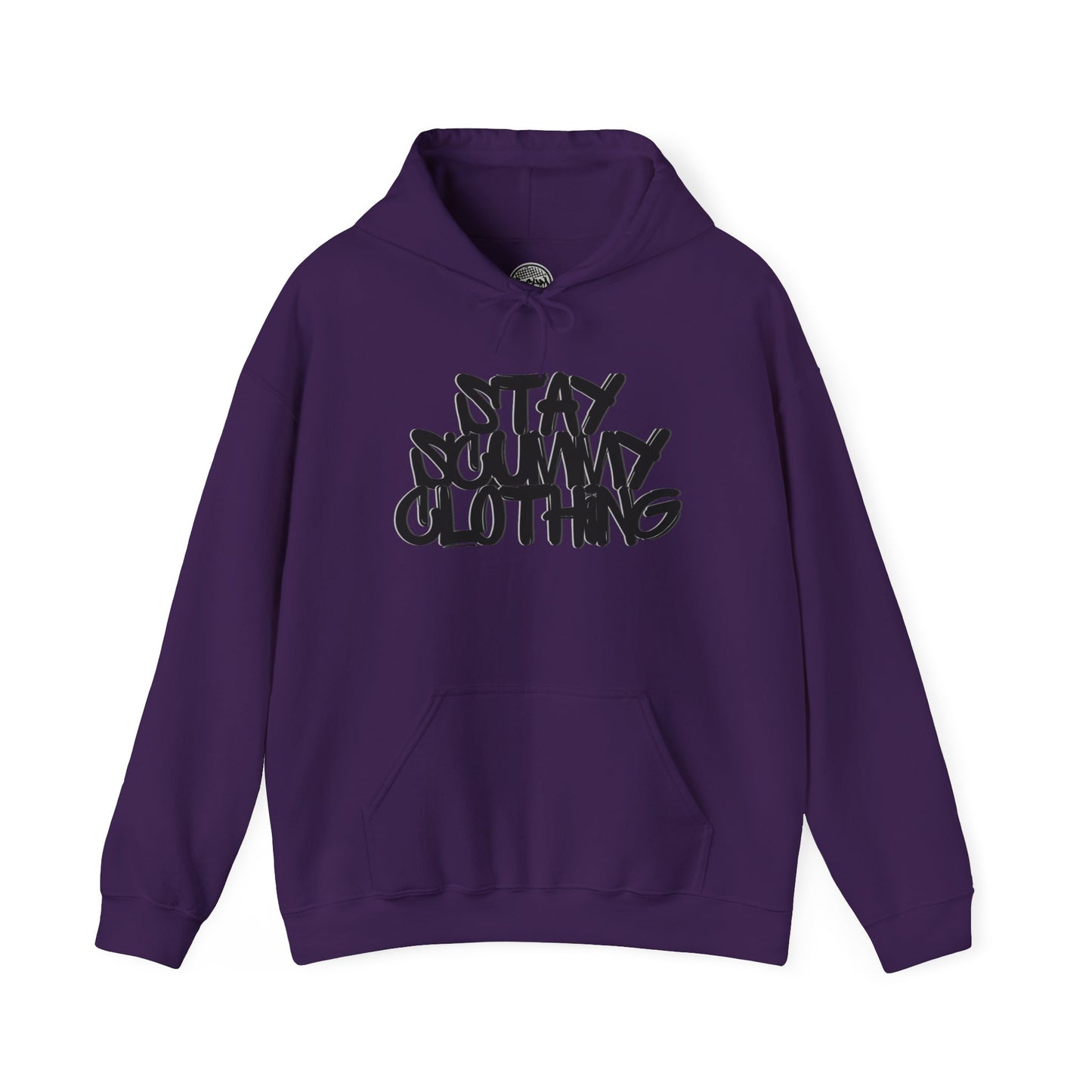 Stay Scummy black logo hoodie