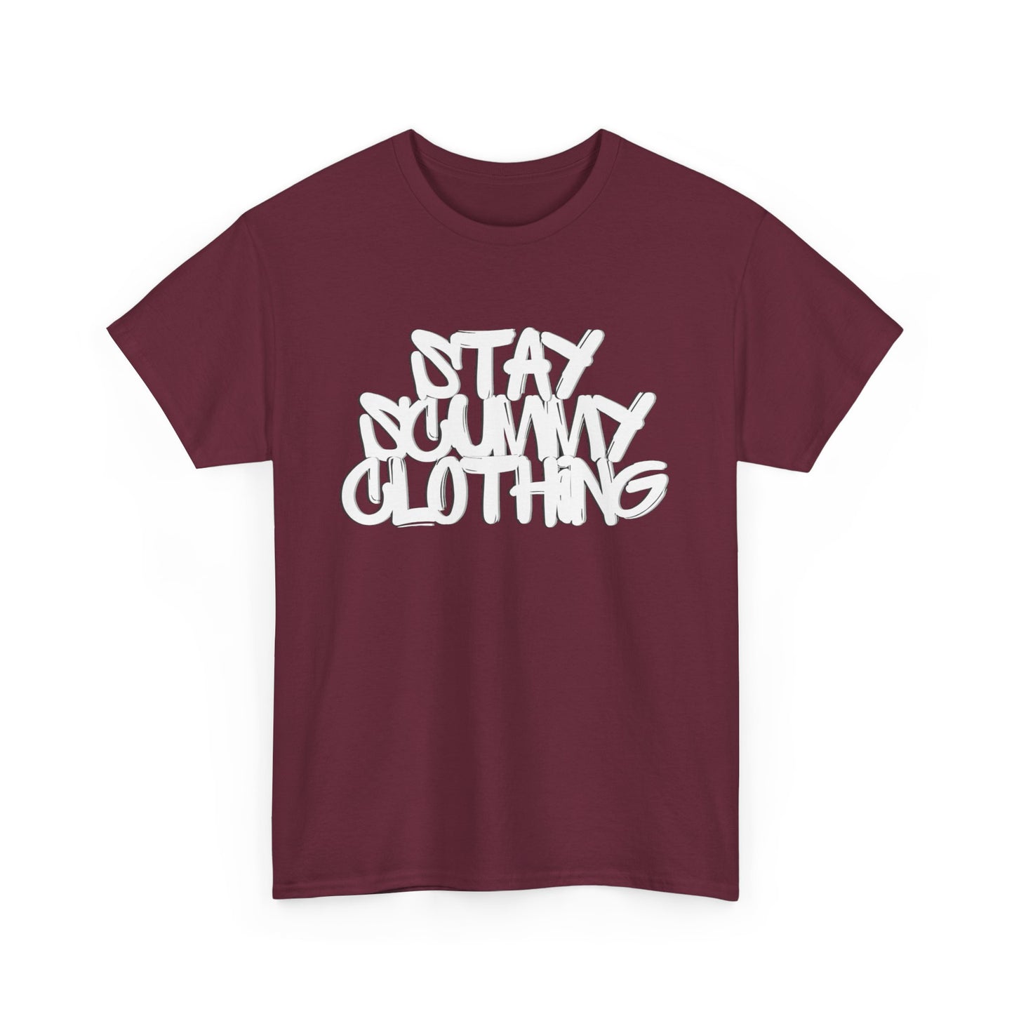 Stay Scummy Clothing white logo